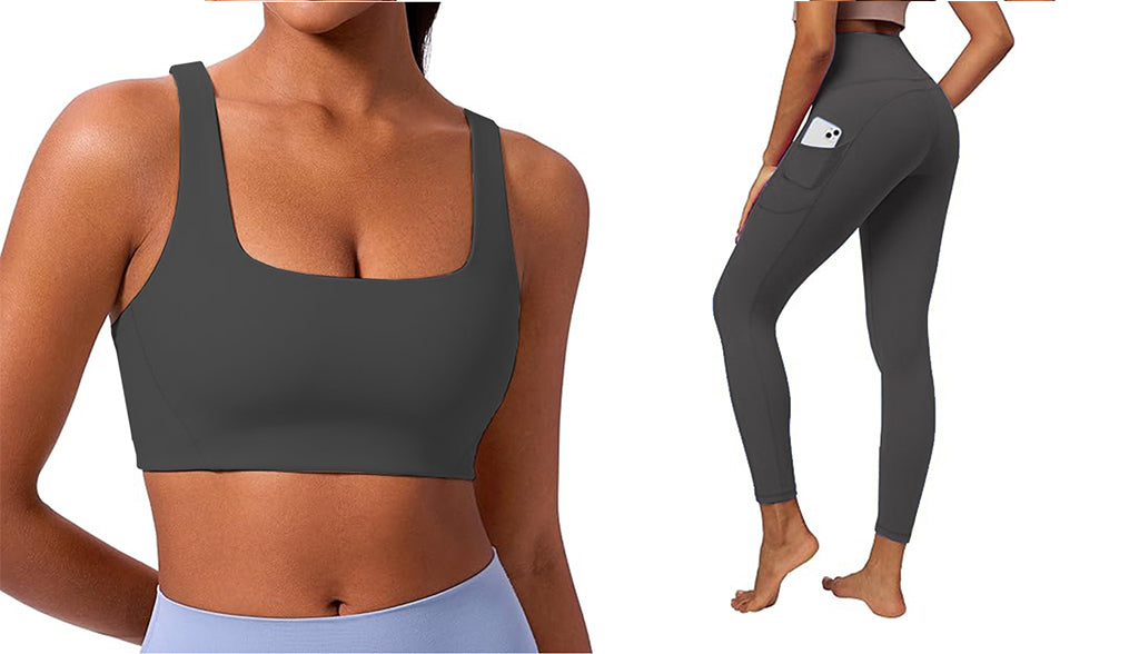 2025 Workout Sets for Women Bra High Waist Legging 2 PC Gym Yoga Outfit