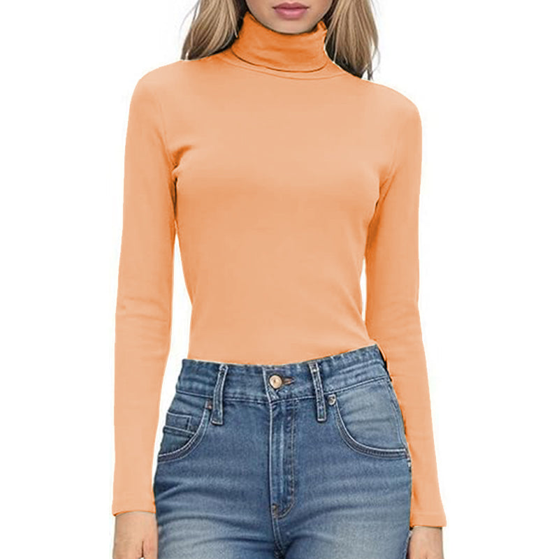 Long Shirt Stretchy Women Square Long Sleeve Shirts Lady Breathable Fabric Top