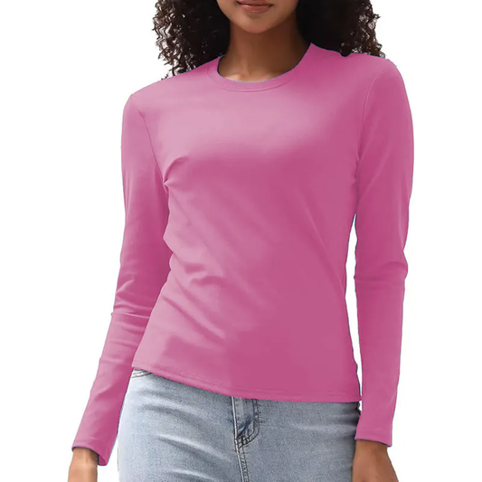 13 color Women Long Sleeve Shirts Basic Crop Tops Going Out Fall Fashion