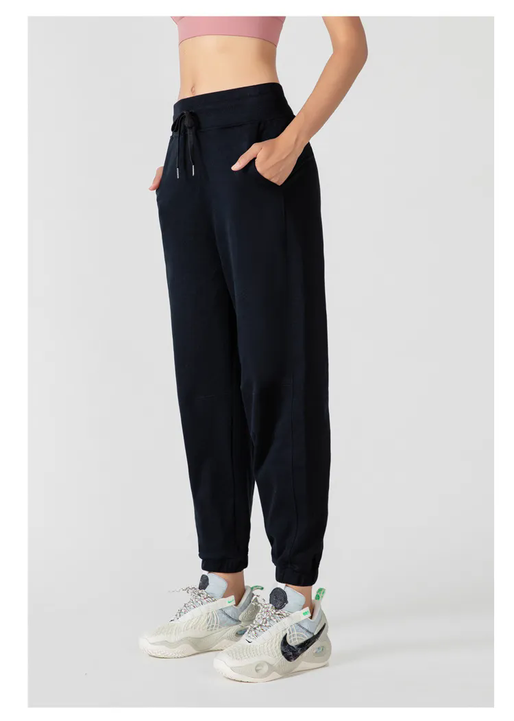 Women Pants Cotton Felling Thick Ankle Sweatpants Athletic Lounge