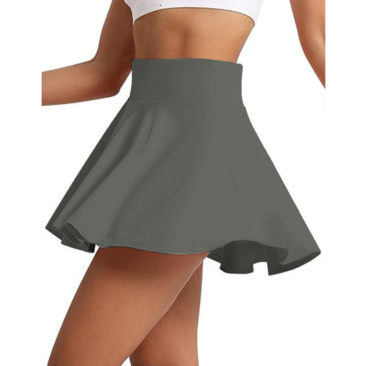 2025 Women's Ruffle Tennis Skirt with Shorts Pockets