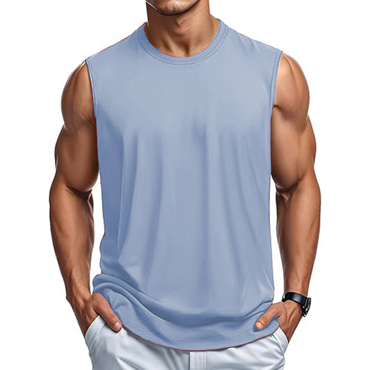 Men Tank Top Cotton Casual Sleeveless Shirts