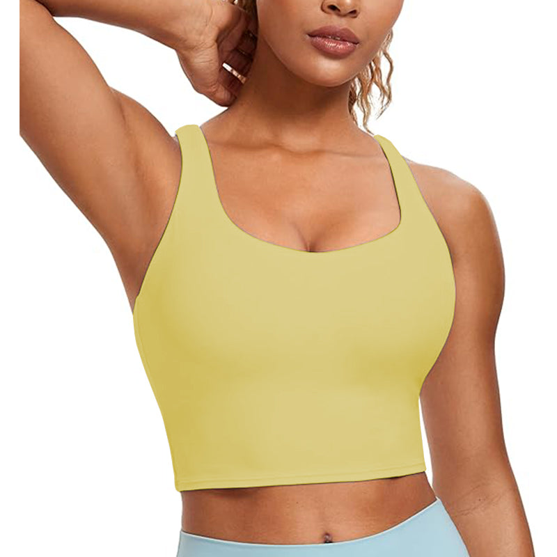 Women Cross Back Sports Halter Crop Tank Tops