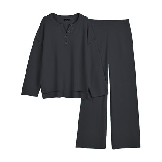 Women 2 PC Lounge Sets Oversized Slouchy Matching Cozy Knit Sets