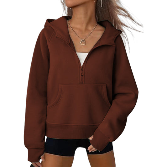 2025 Women Casual Hoodie Hooded Jacket Top