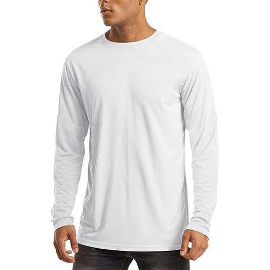 Men's Long Sleeve Protection Athletic Shirts for Hiking Workout