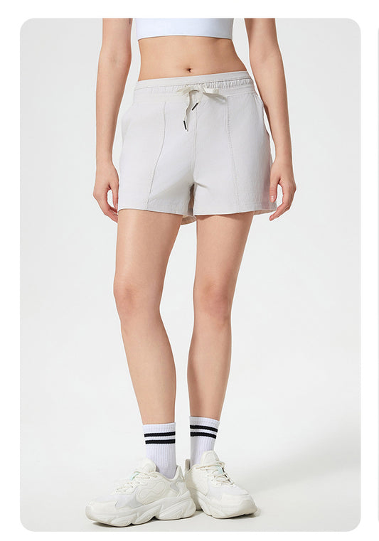 2025 Women Running High Waisted Pocket Sporty Workout Short