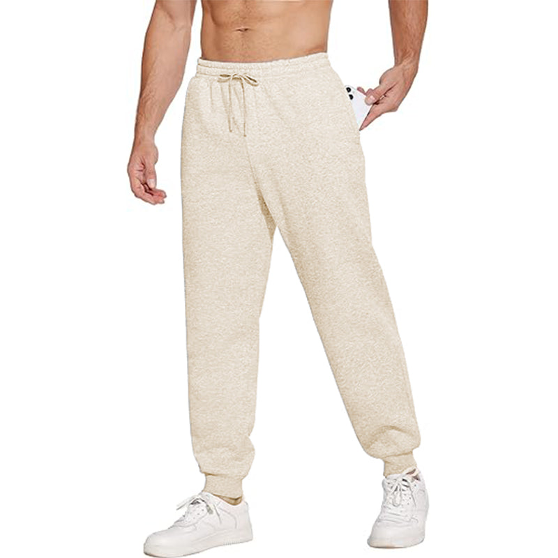 Men's Zippered Pocket Cotton Sports Pants