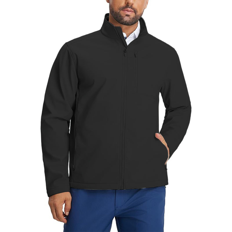 Men's lightweight soft shell jacket with waterproof lining
