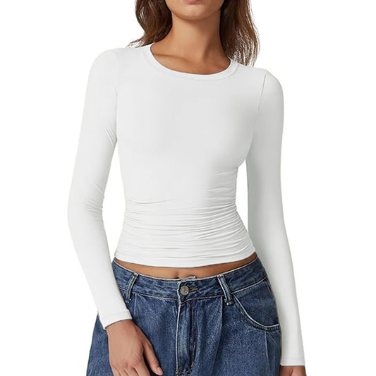 2025 Women Crewneck Long Sleeve Shirt