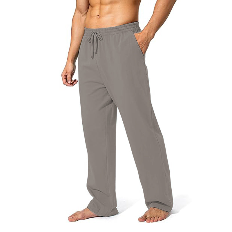 Men's Cotton Yoga Sweatpants Athletic Lounge Pants