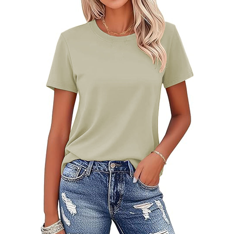 2025 Women Scoop Fitted Short Sleeves
