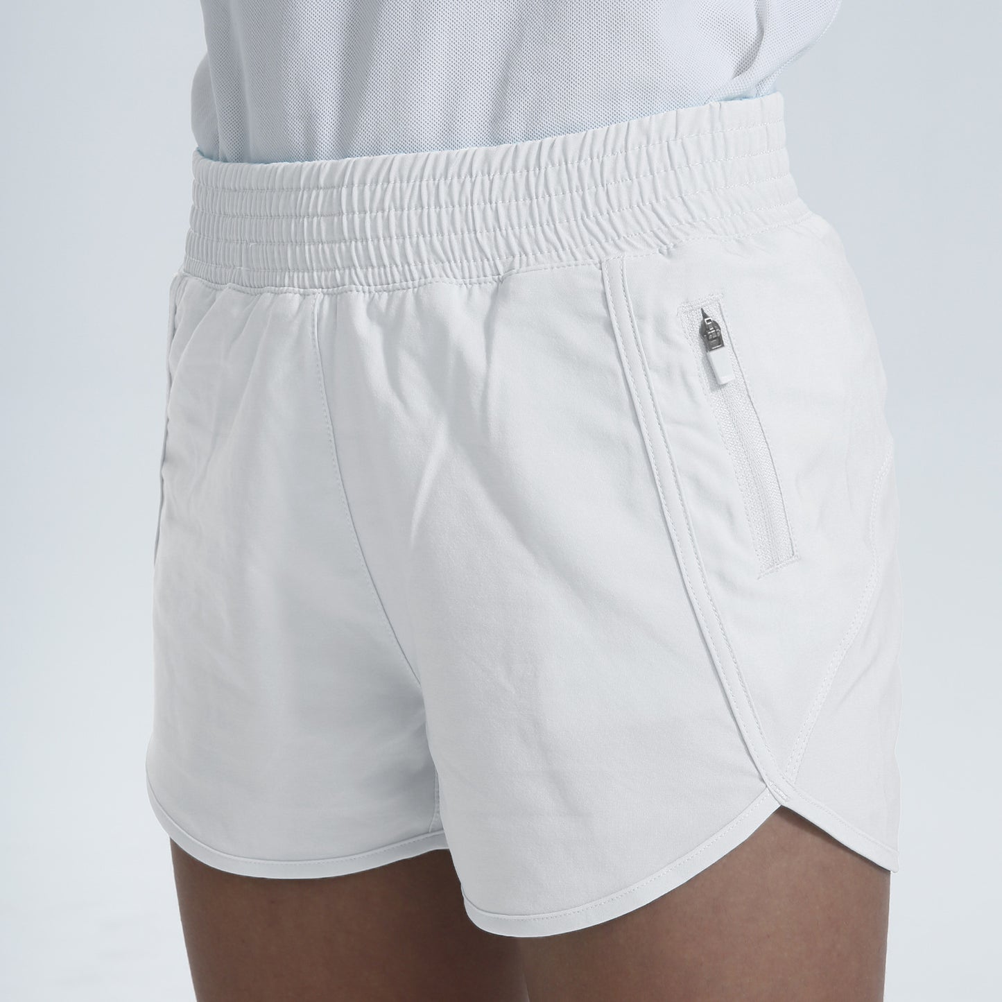Girls Athletic Performance Dry-Fit Running Shorts with Drawstring