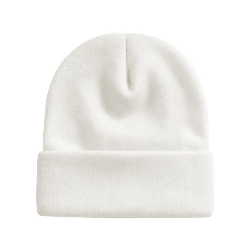 Flanged plain weave skull knitted hat soft fisherman's hat winter hat