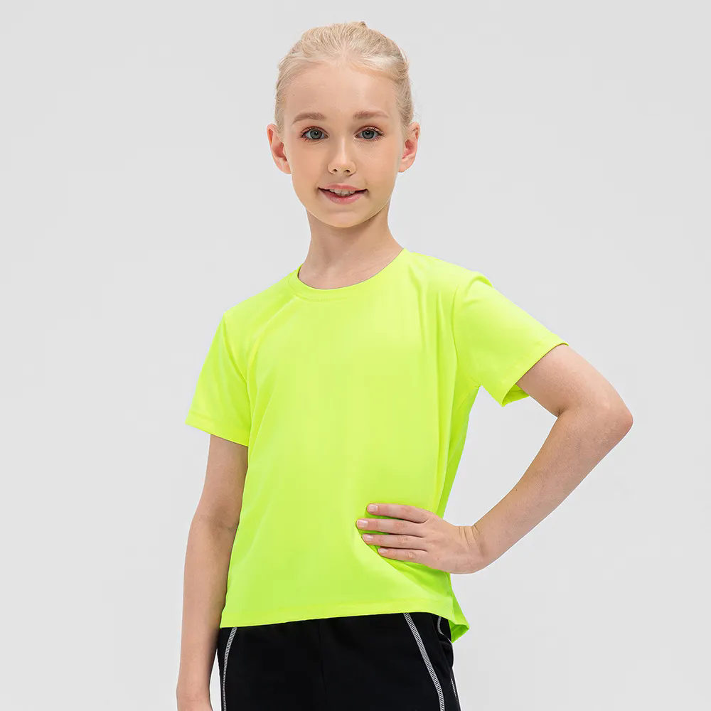 5 Colors Girls Kid Clothing Children Yoga Sports DanceTank Top Shirts
