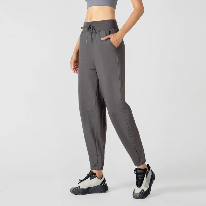 Women Pants Cotton Felling Thick Ankle Sweatpants Athletic Lounge