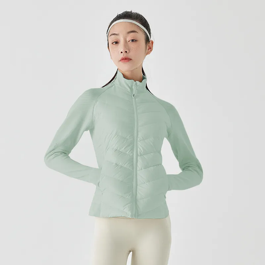 Women Down Jacket Water Resistant Hooded Puffer Jacket Fall Coat