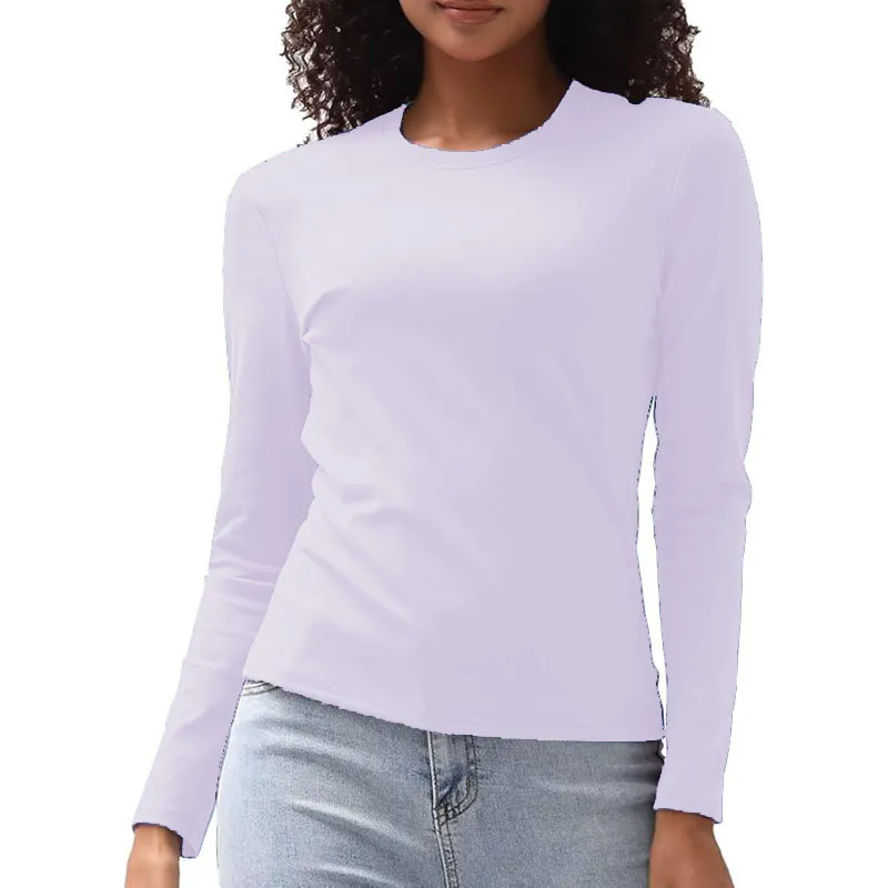 13 color Women Long Sleeve Shirts Basic Crop Tops Going Out Fall Fashion