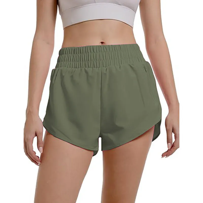 Womens Athletic Running Workout Gym Shorts ﻿