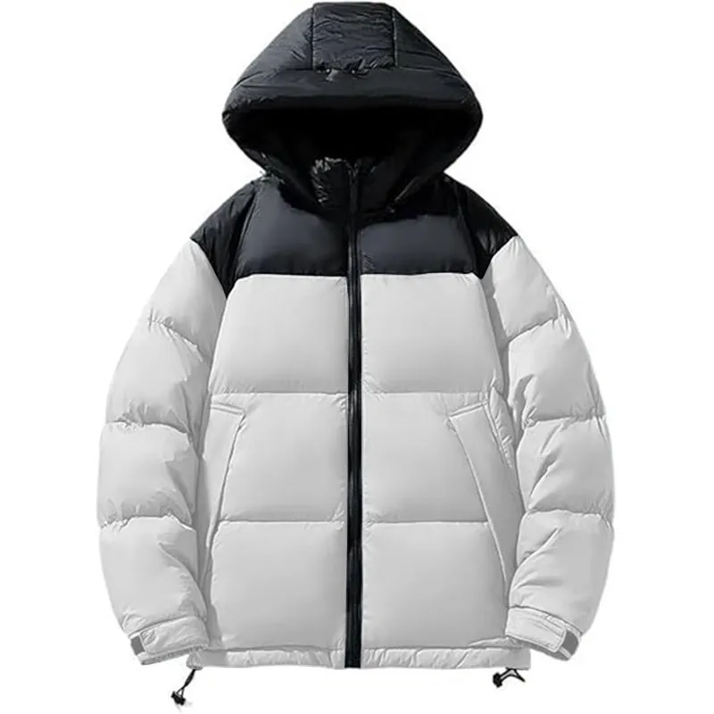 Short Winter Hooded Puffer Jacket Thick Warm Insulated Coat