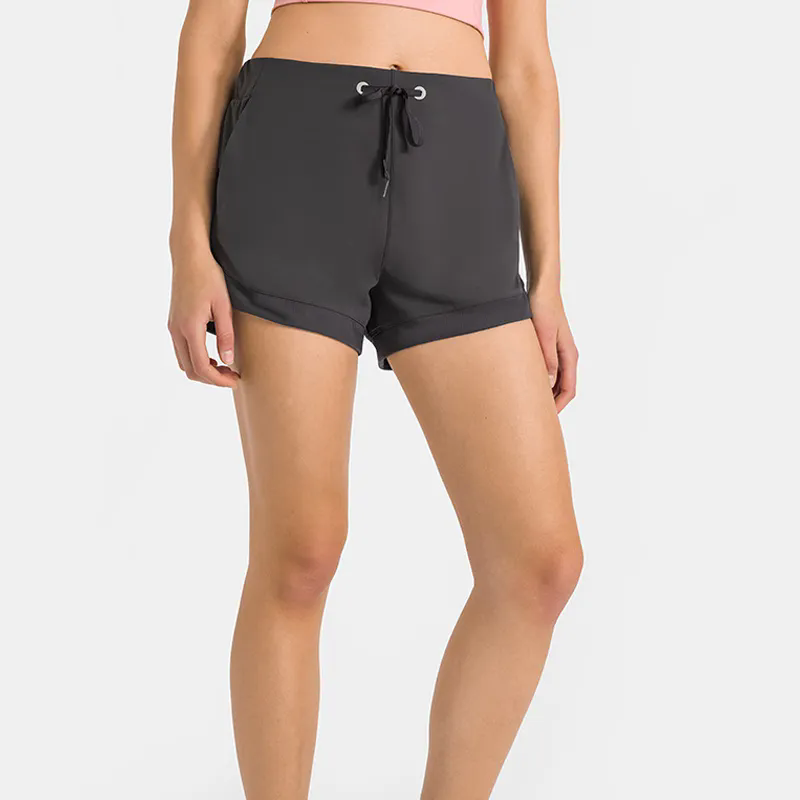 NWT Short Workout Shorts Athletic Gym Shorts Running Yoga Shorts for Women Girls with Phone Pockets