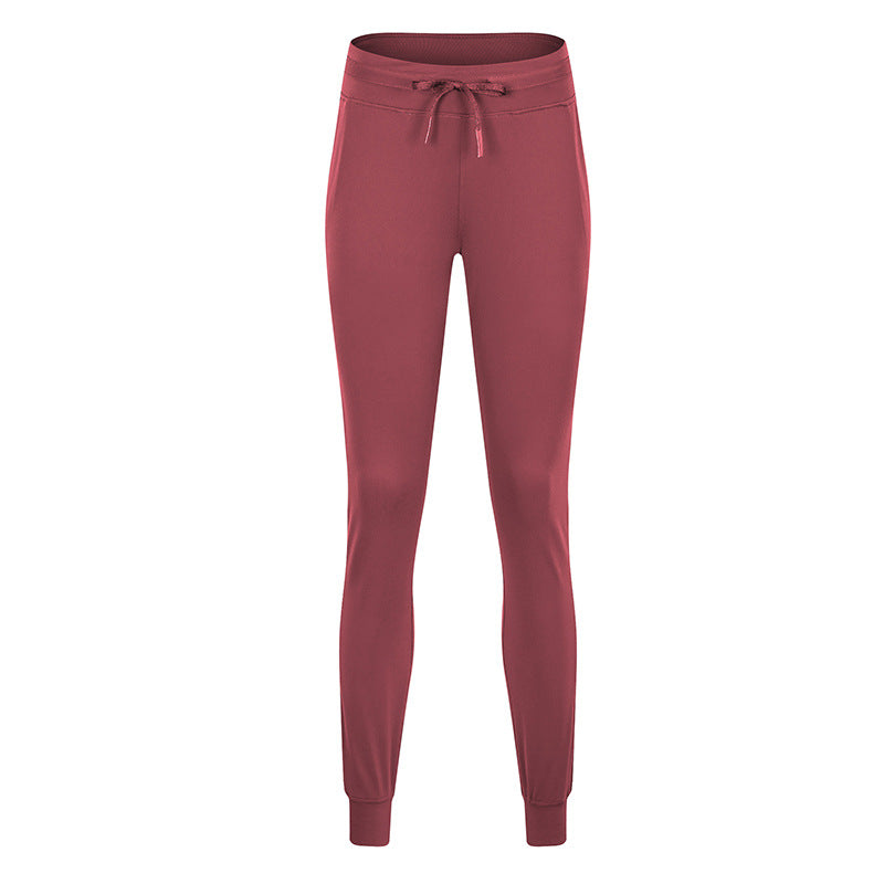 Women Drawstring Pants Fitness Sweatpants 4-Way Stretch Thicker Leggings