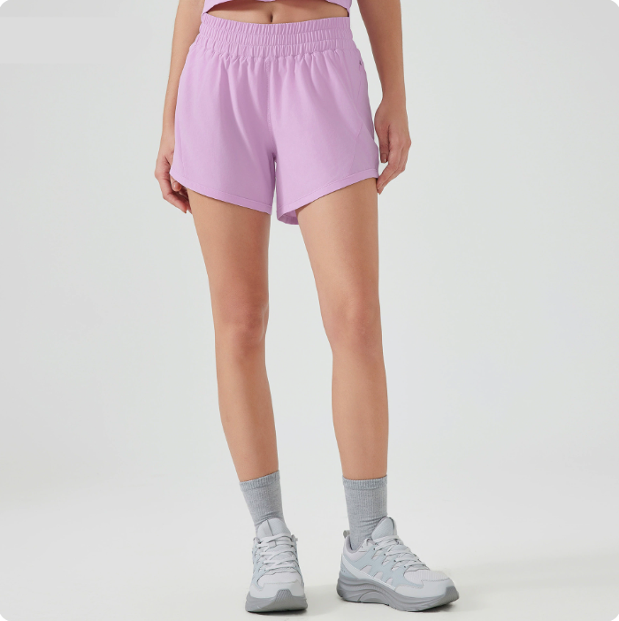 2025 Women Running High Waisted Pocket Sporty Workout Shorts