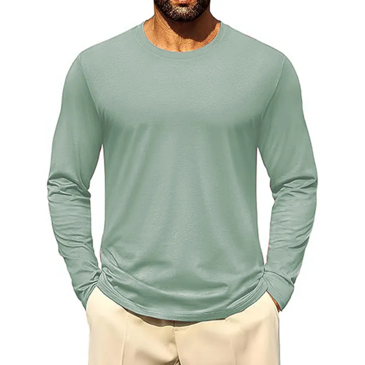 Men's Loose Fit Heavyweight LongSleeve Pocket TShirt