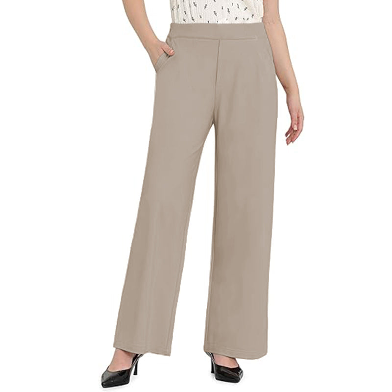 Women Casual Pant Straight Leg Stretch Pant