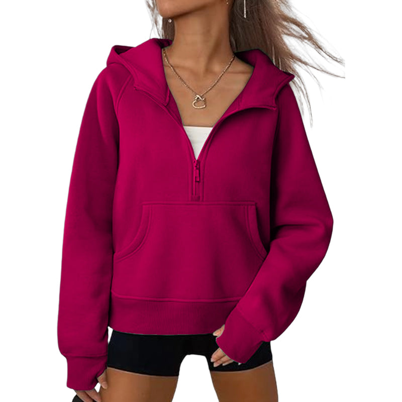 2025 Women Casual Hoodie Hooded Jacket Top
