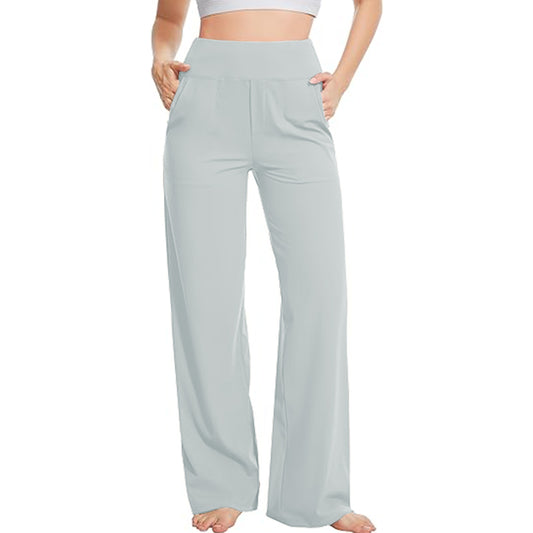 Women Pants Pants Drawstring Waist Wide Leg Beach Pants