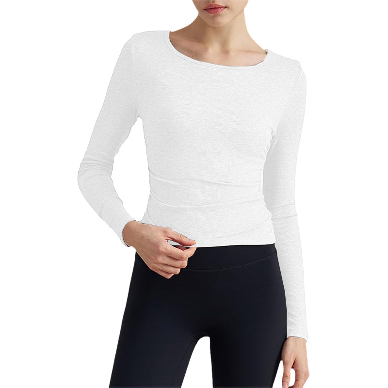 Long Sleeve Workout Shirts for Women Yoga Tops