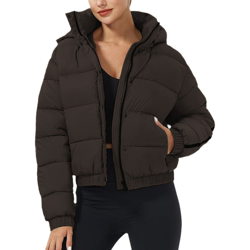 Women's Winter Cropped Puffer Jacket