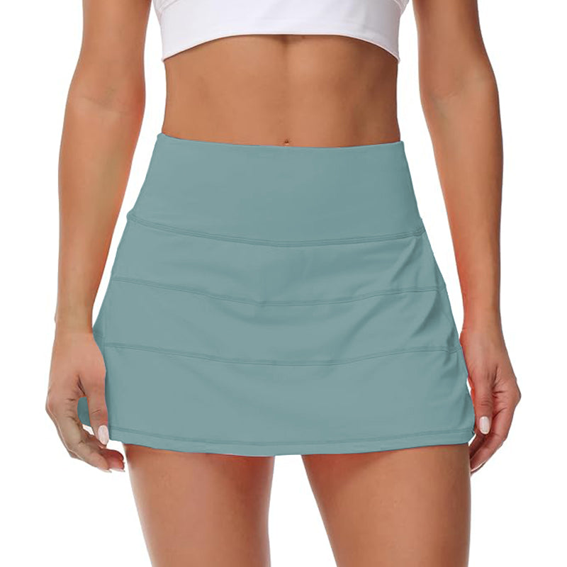 2025 New Women Ruffle Tennis Skirt with Shorts Pockets
