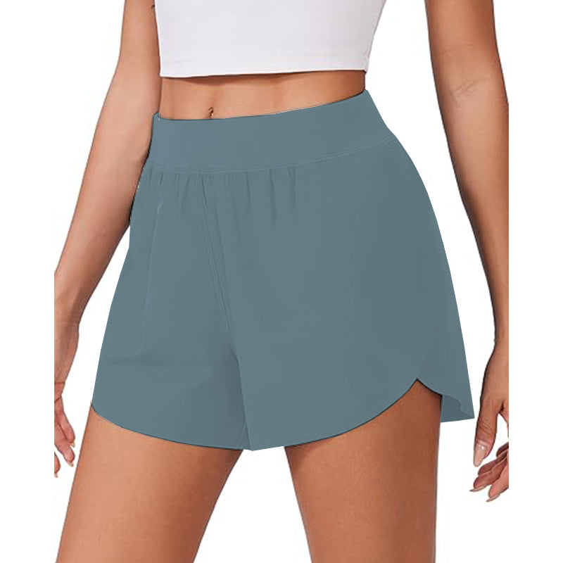 Women Athletic Shorts High Waisted Running