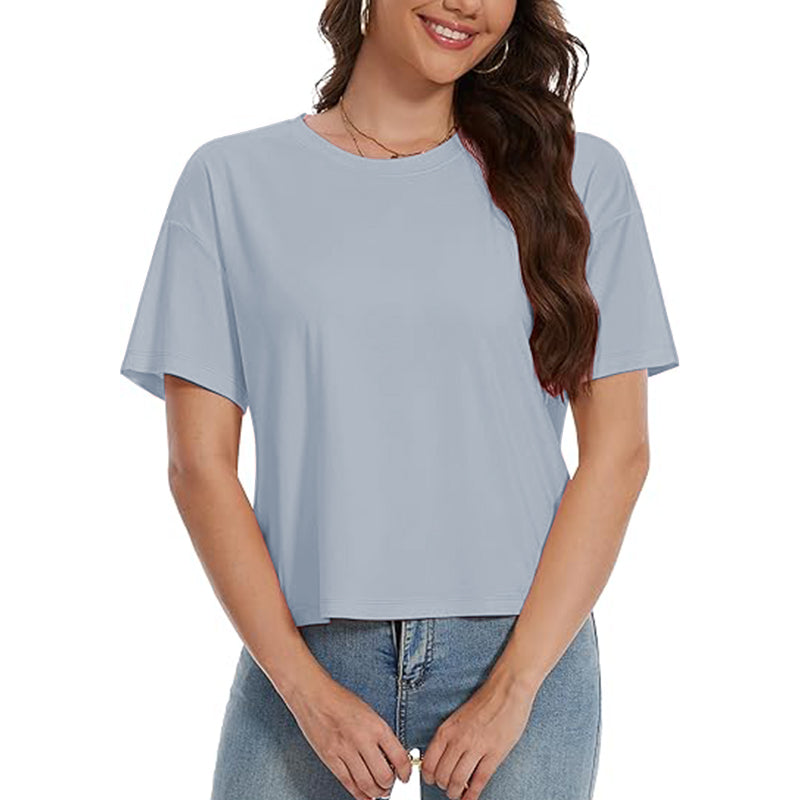 2025 New Women Scoop Fitted Short Sleeves