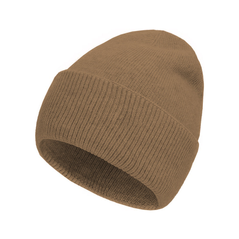 Wool Knit Beanies Winter Hats Soft Cashmere Warm Double Layer