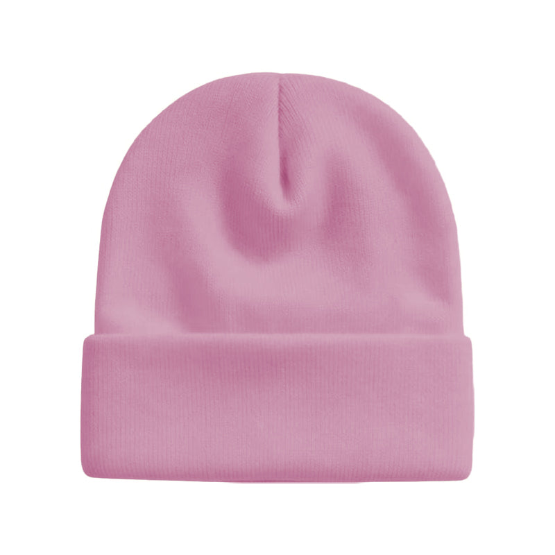 Flanged plain weave skull knitted hat soft fisherman's hat winter hat