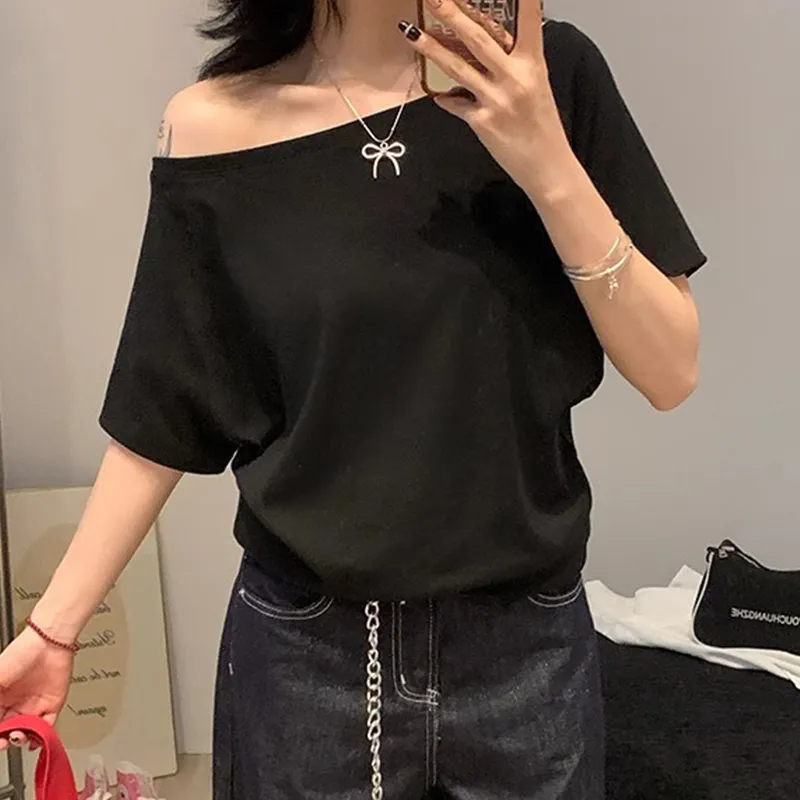 Women Short Sleeve Sport Vest Loose Fit Plain Fitness Vest