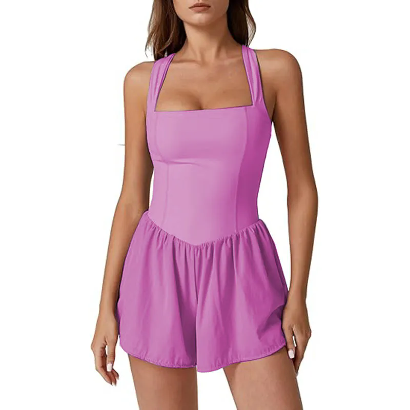 Women Summer Sleeveless Rompers Shorts