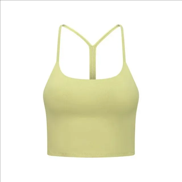 6 color Padded Gym Yoga Sport Bras Top Women Longline Cross Strap Fitness Workout Bras