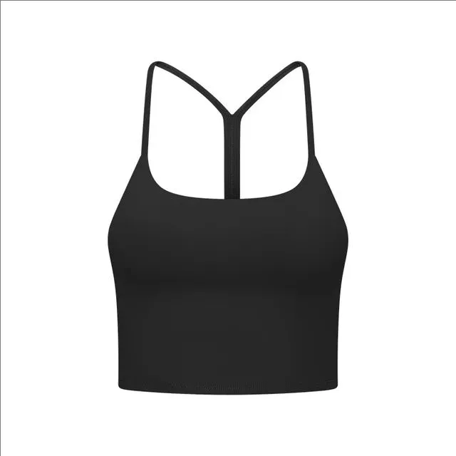 6 color Padded Gym Yoga Sport Bras Top Women Longline Cross Strap Fitness Workout Bras