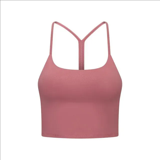6 color Padded Gym Yoga Sport Bras Top Women Longline Cross Strap Fitness Workout Bras