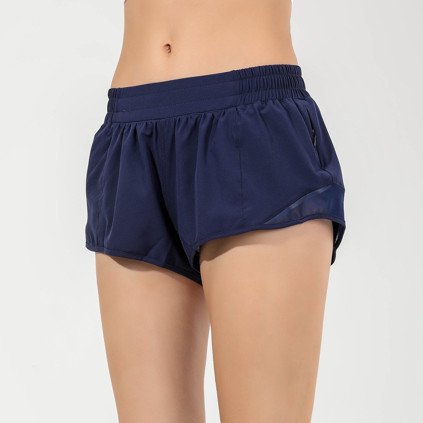 Womens Ultra Soft High Waisted Harem Shorts with Pockets