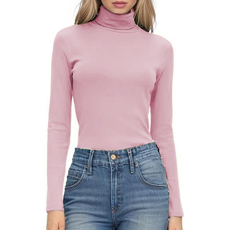 Long Shirt Stretchy Women Square Long Sleeve Shirts Lady Breathable Fabric Top
