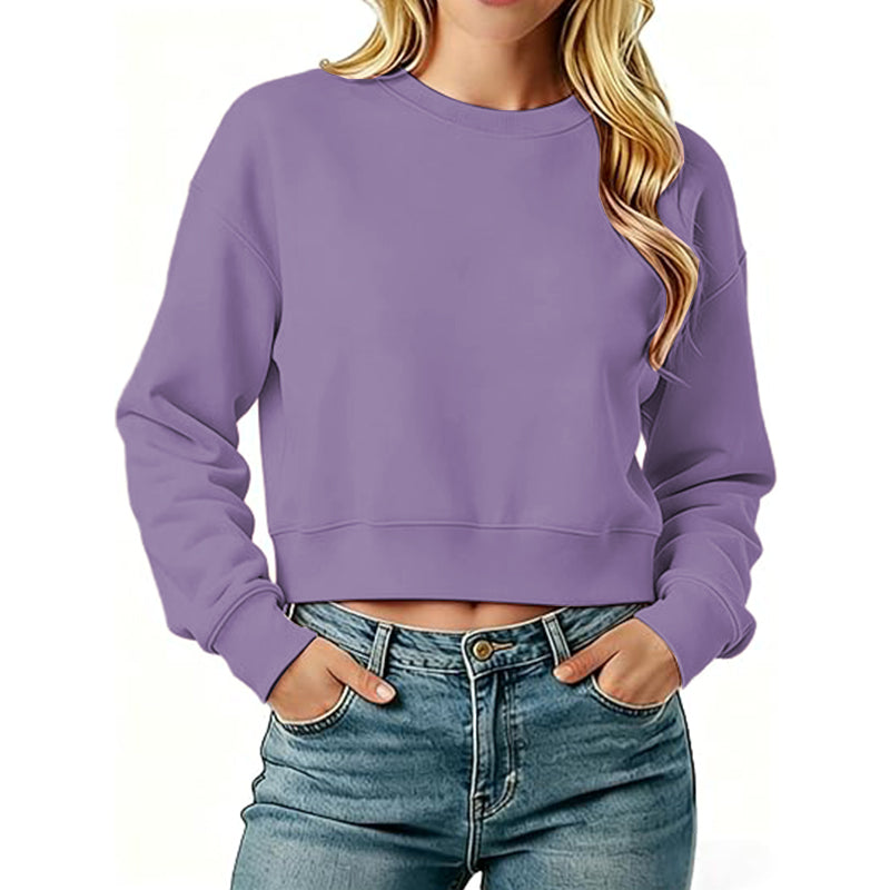 Women's sports shirt with oversized round neck