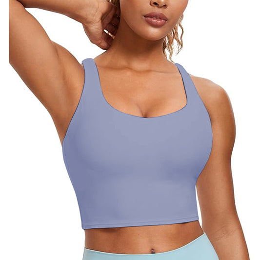 Women Cross Back Sports Halter Crop Tank Tops