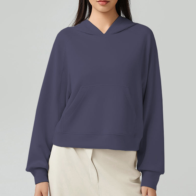 Women Fall Winter Long Sleeve Top Ribbed Hem Knitwear Pullover Sweater