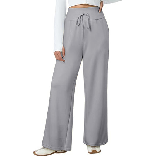 2025 Women Pants Pants Drawstring Waist Wide Leg Beach Pants