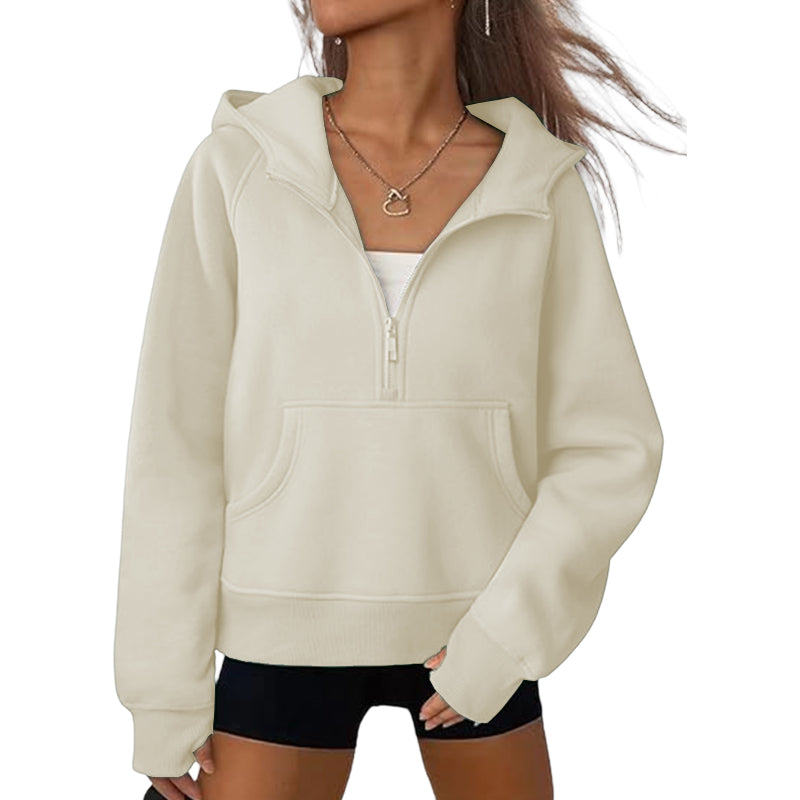 2025 Women Casual Hoodie Hooded Jacket Top